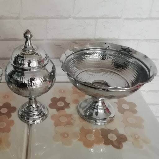 ظرف مسی آبکاری نقره با کیفیت بالا و دوام مطلوب